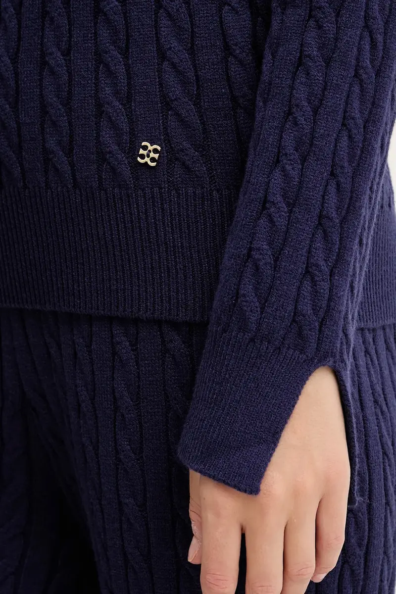 maglione TWIST donna colore violetto C1A2L0 miniatura 4