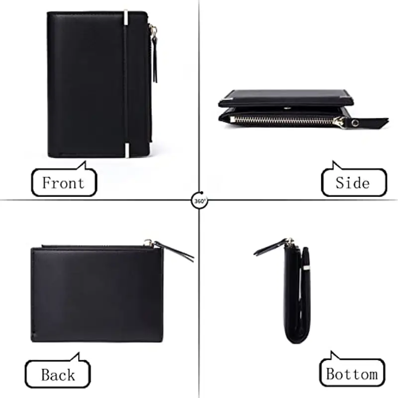 CHAOFANXI Portafogli Donna Nero 2092019 miniatura 2