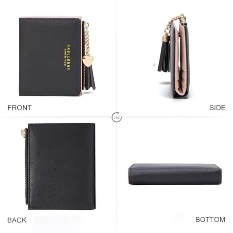 CHAOFANXI Portamonete Donna Nero 1068971 miniatura 2