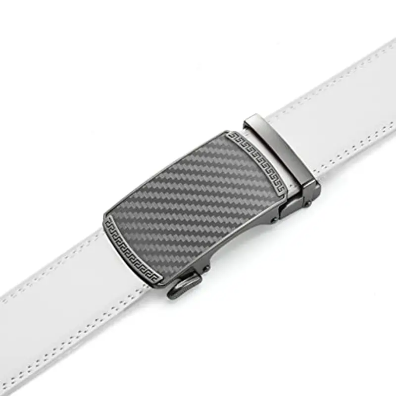 CHAOREN Cintura Da Uomo In Pelle, Cintura Automatica, Senza Fori, Larghezza 35 mm, Misura Personalizzata miniatura 2