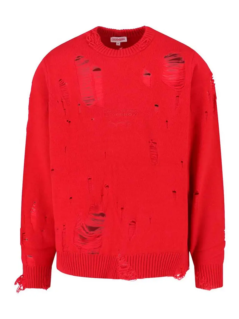 Maglione In Misto Lana Rosso