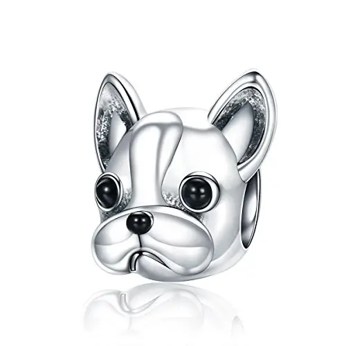 Charm Ciondoli Bulldog Francese cane in Argento Sterling 925 per Bracciali Pandora