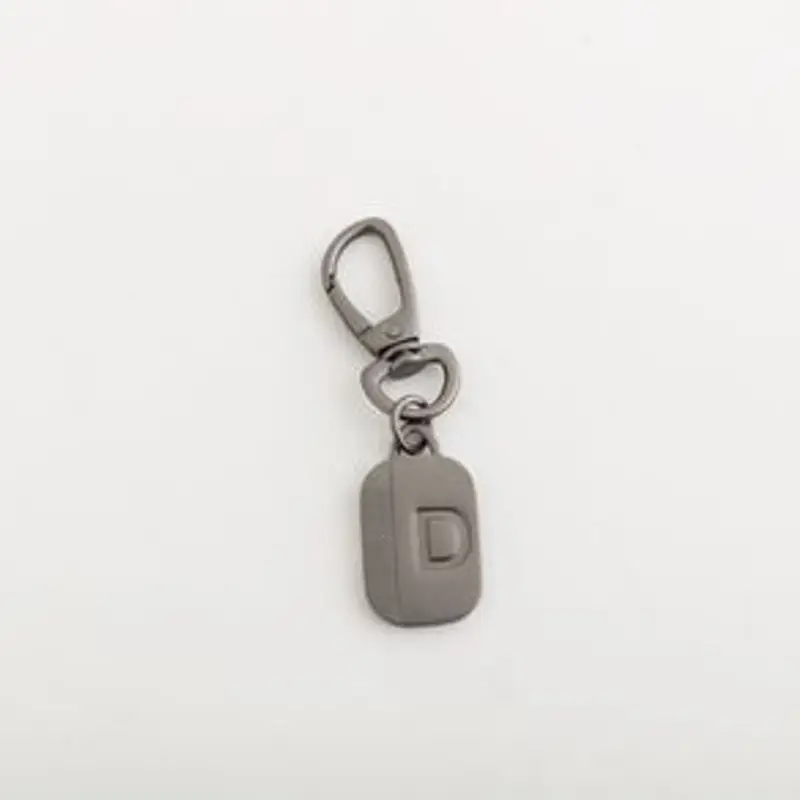 Charm lettera D - Men's letter pendant - CHARM, Canna di Fucile, TAGLIA UNICA