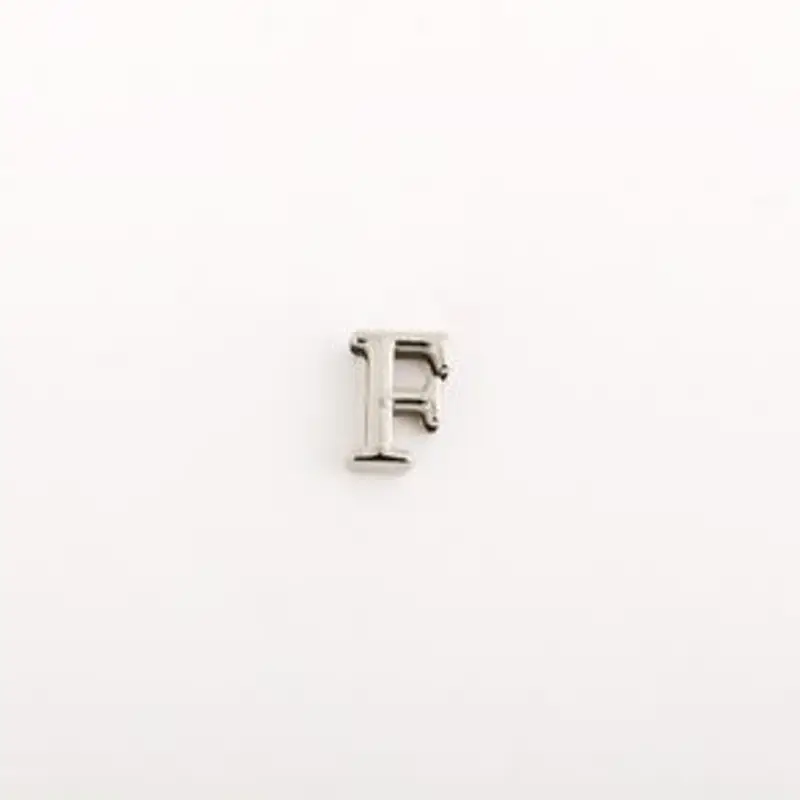 Charm Lettera F - Amelia Letters - CHARM, Argento, TAGLIA UNICA