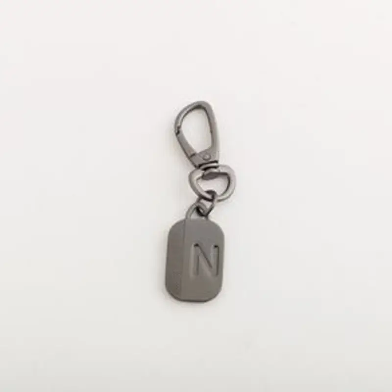 Charm lettera N - Men's letter pendant - CHARM, Canna di Fucile, TAGLIA UNICA