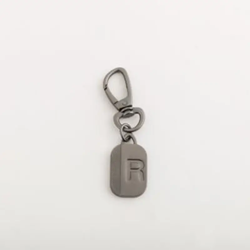 Charm lettera R - Men's letter pendant - CHARM, Canna di Fucile, TAGLIA UNICA