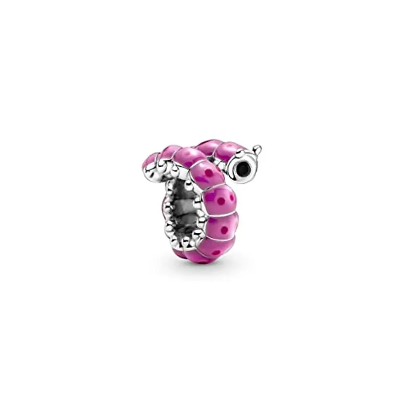 Charm Pandora 790762C01 Bruco riccioluto rosa miniatura 2