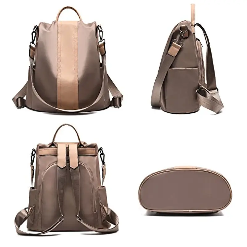 Charmore Zaino da Donna Zaino di nylon impermeabile antifurto Borse Dayback spalla miniatura 2