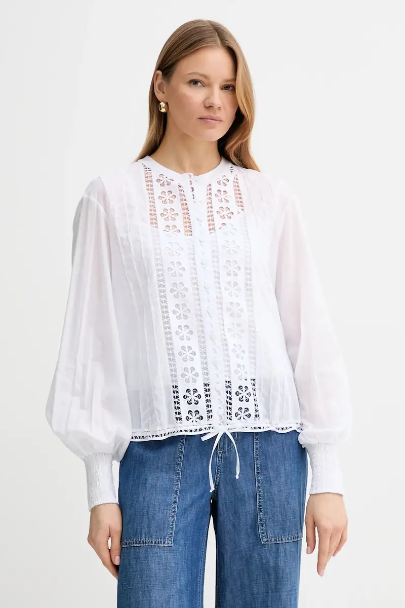 camicia Donnelie donna colore bianco 251203