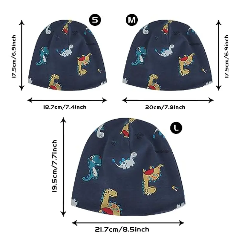 Cheerful Mario Cotone Berretto e Sciarpa Scaldacollo Coordinati per Bambini Modello Carino Neonato Cappello y Sciarpa miniatura 3