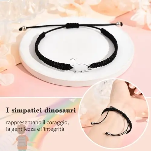 Cheerslife Braccialetti Regalo per Ragazzi Bambini Bracciale a Mio Figlio Figlia Nipote Migliore Amico Regalo di Laurea miniatura 2