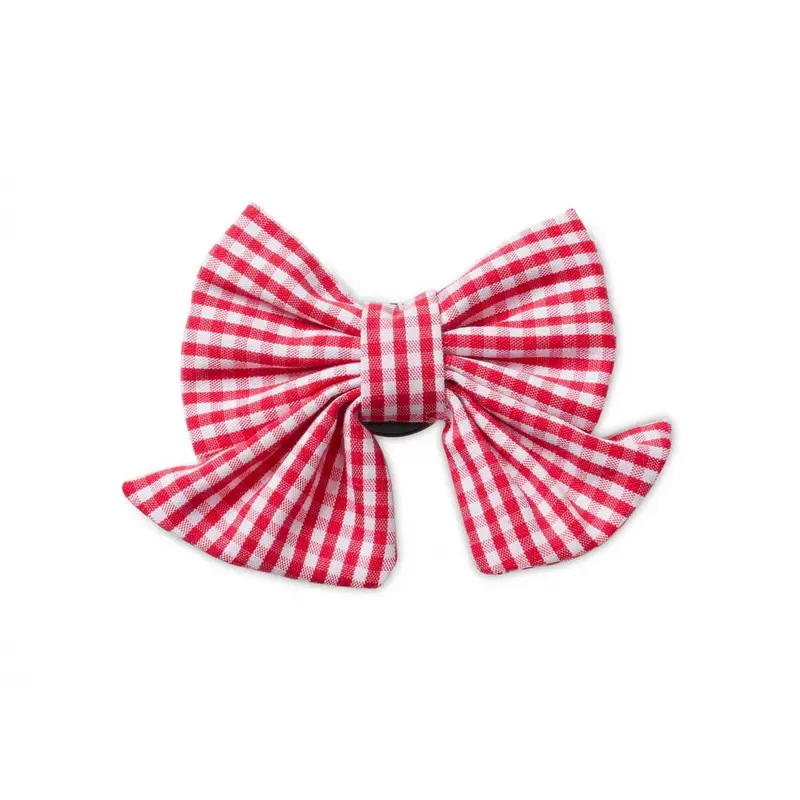 Cherry gingham bow