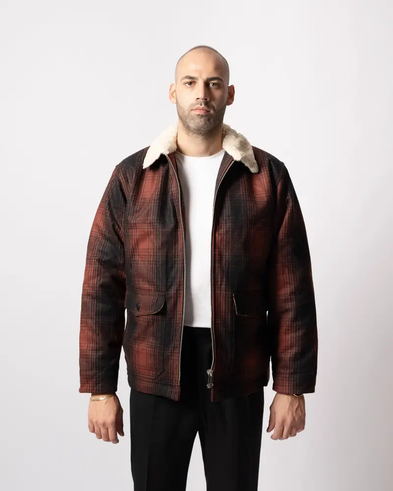 Giacca Ranch Tartan Rosso Bordeaux