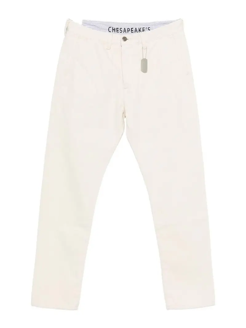 Pantaloni beige chiaro Bianco
