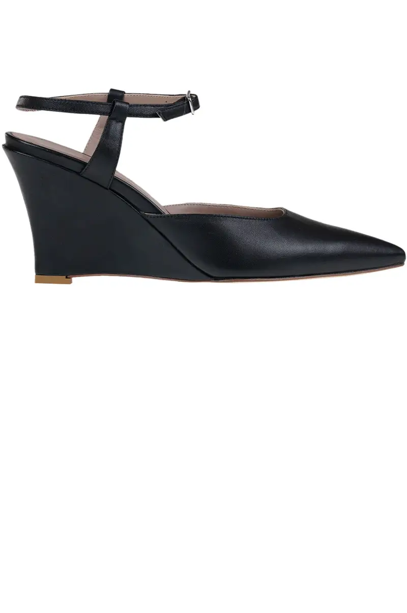 Decolletè Doris con zeppa Nero