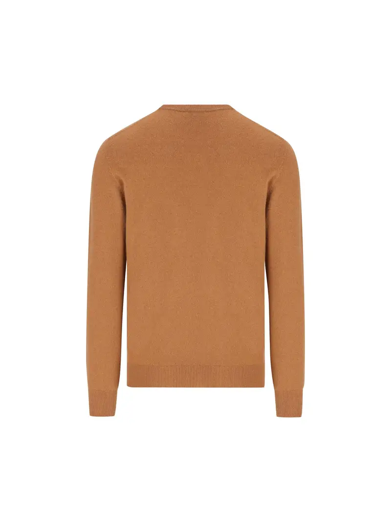 Maglia In Cashmere MARRONE miniatura 2