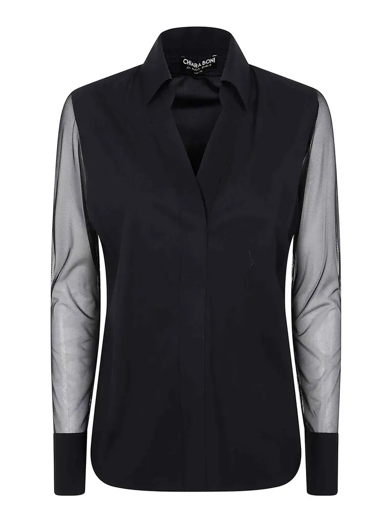 Camicia in jersey Kai Illusion Nero