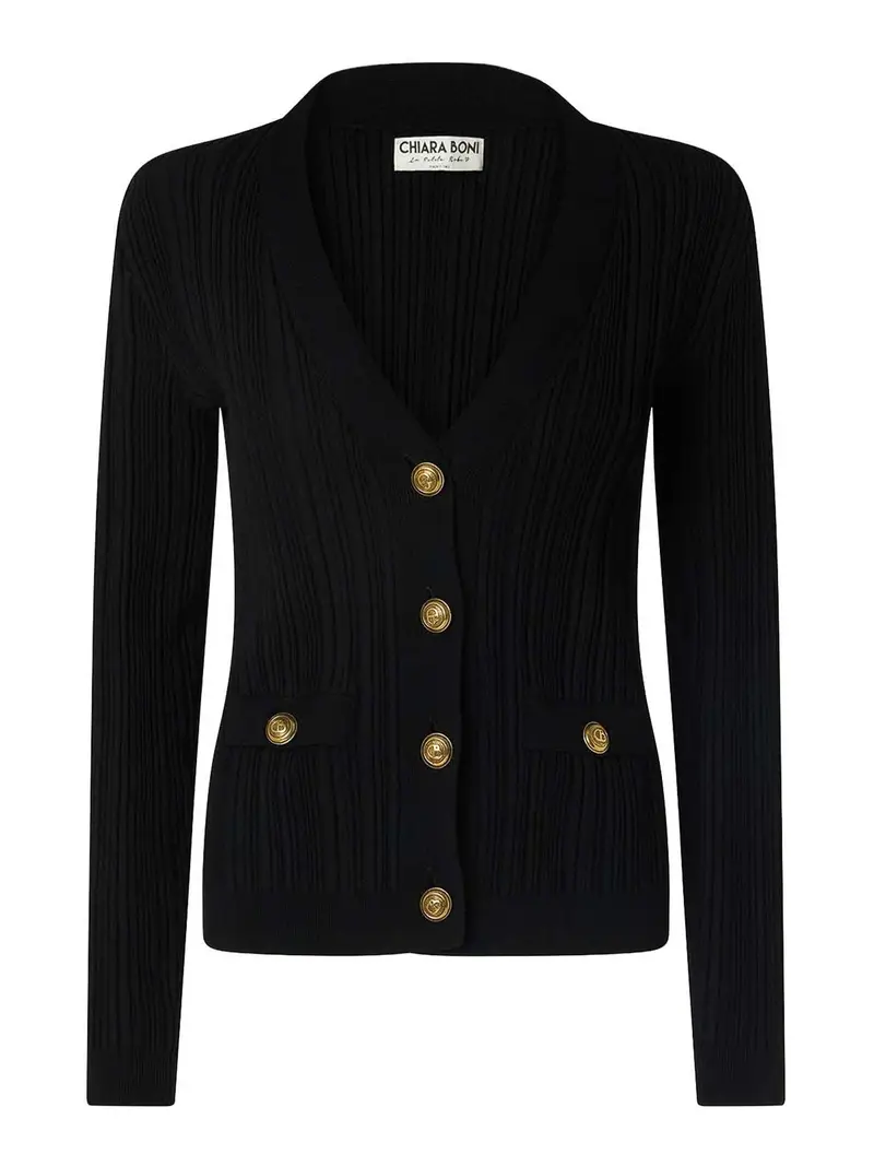 CHIARA BONI LA PETITE ROBE Cardigan Nero 4005766