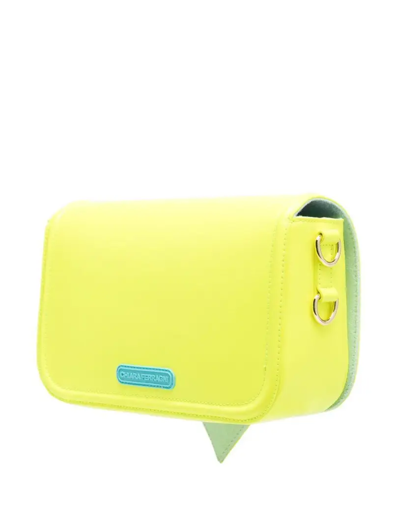 603 Borsa Giallo Fluo Grande Logo Occhio C/catena miniatura 3