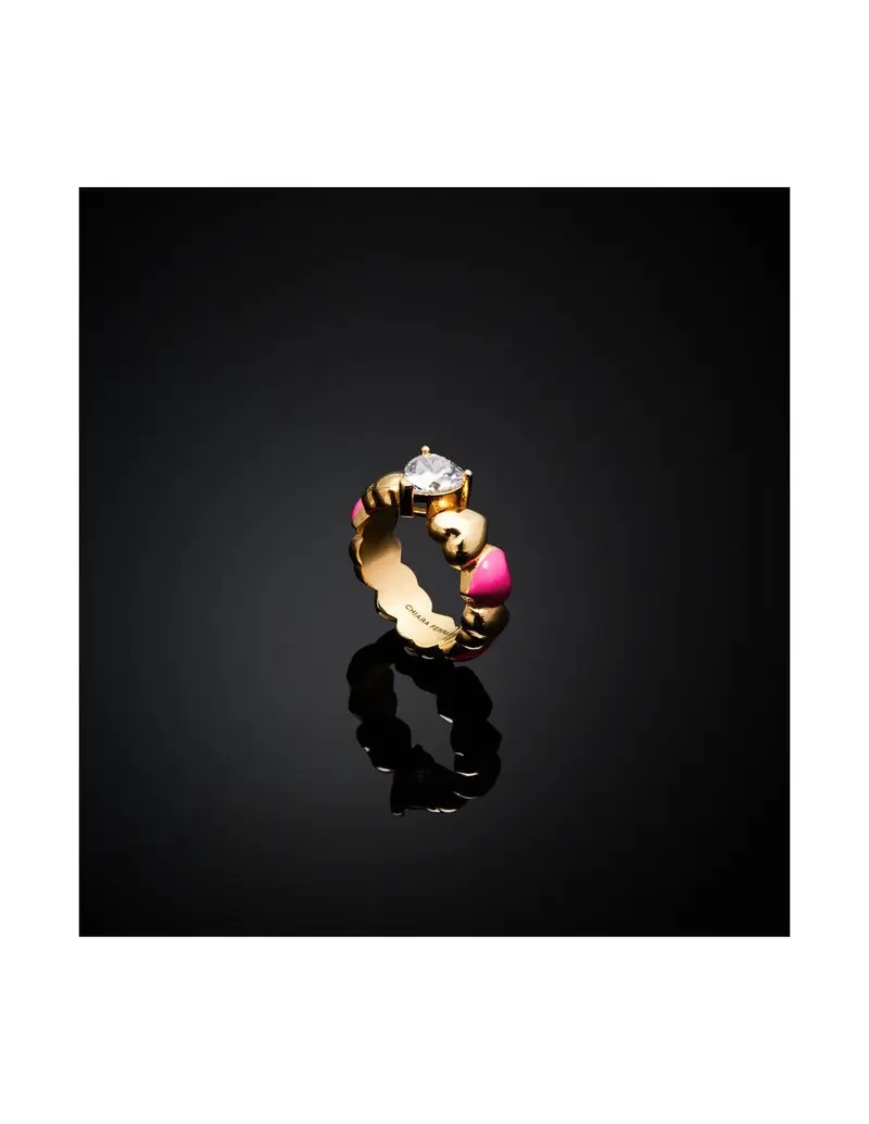 Anello CHIARA FERRAGNI Cuoricino Pink J19AWD09012 Misura 12