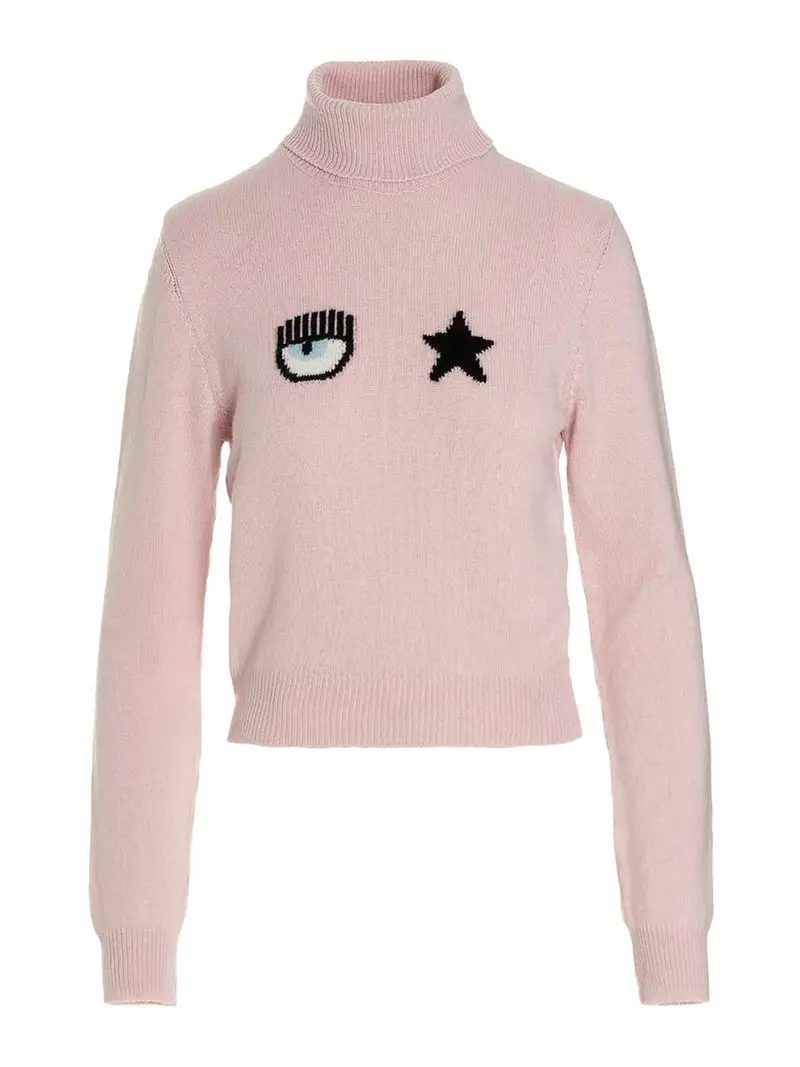 Pullover Maxi Logomania Rosa