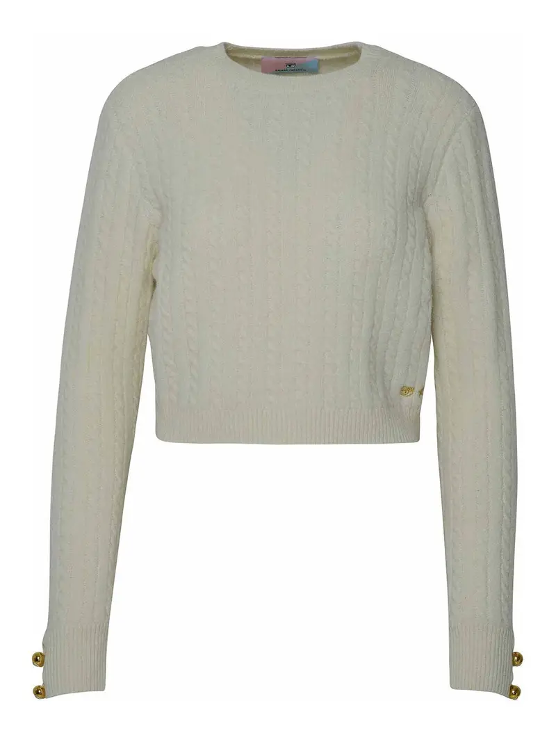 Treccia a maglia Bianco