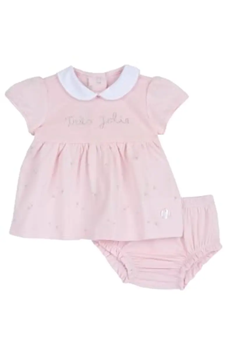 Chicco, Abito e Coulotte Neonata, in Tessuto Morbido e Leggero, Idee Regalo Nascita, Designed in Italy, Abbigliamento Neonata 0-24 Mesi