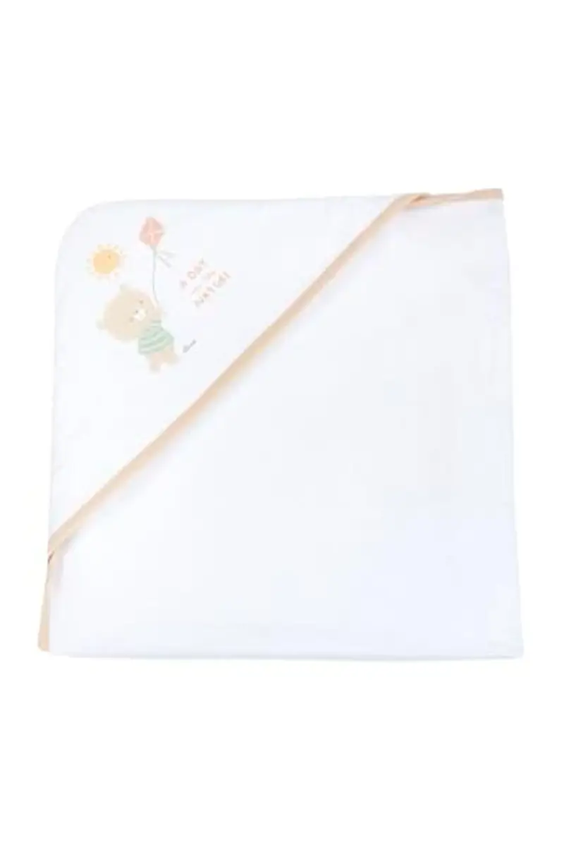 Chicco, Asciugamano Neonato e Neonata, Poncho Neonato Quadrato, in Morbida Spugna di Cotone, Designed in Italy, Idee Regalo Neonato e Neonata 0-24 Mesi