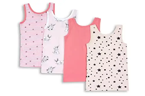 Chicco, Canottiere Bambino e Bambina, Confezione da 4, 100% Cotone, Abbigliamento Bambino e Bambina, Designed in Italy miniatura 2