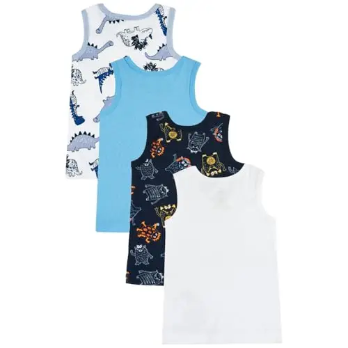 Chicco, Canottiere Bambino e Bambina, Confezione da 4, 100% Cotone, Abbigliamento Bambino e Bambina, Designed in Italy miniatura 2
