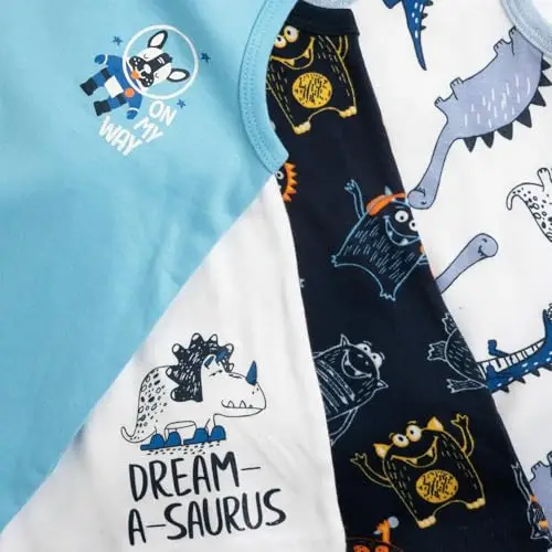 Chicco, Canottiere Bambino e Bambina, Confezione da 4, 100% Cotone, Abbigliamento Bambino e Bambina, Designed in Italy miniatura 3