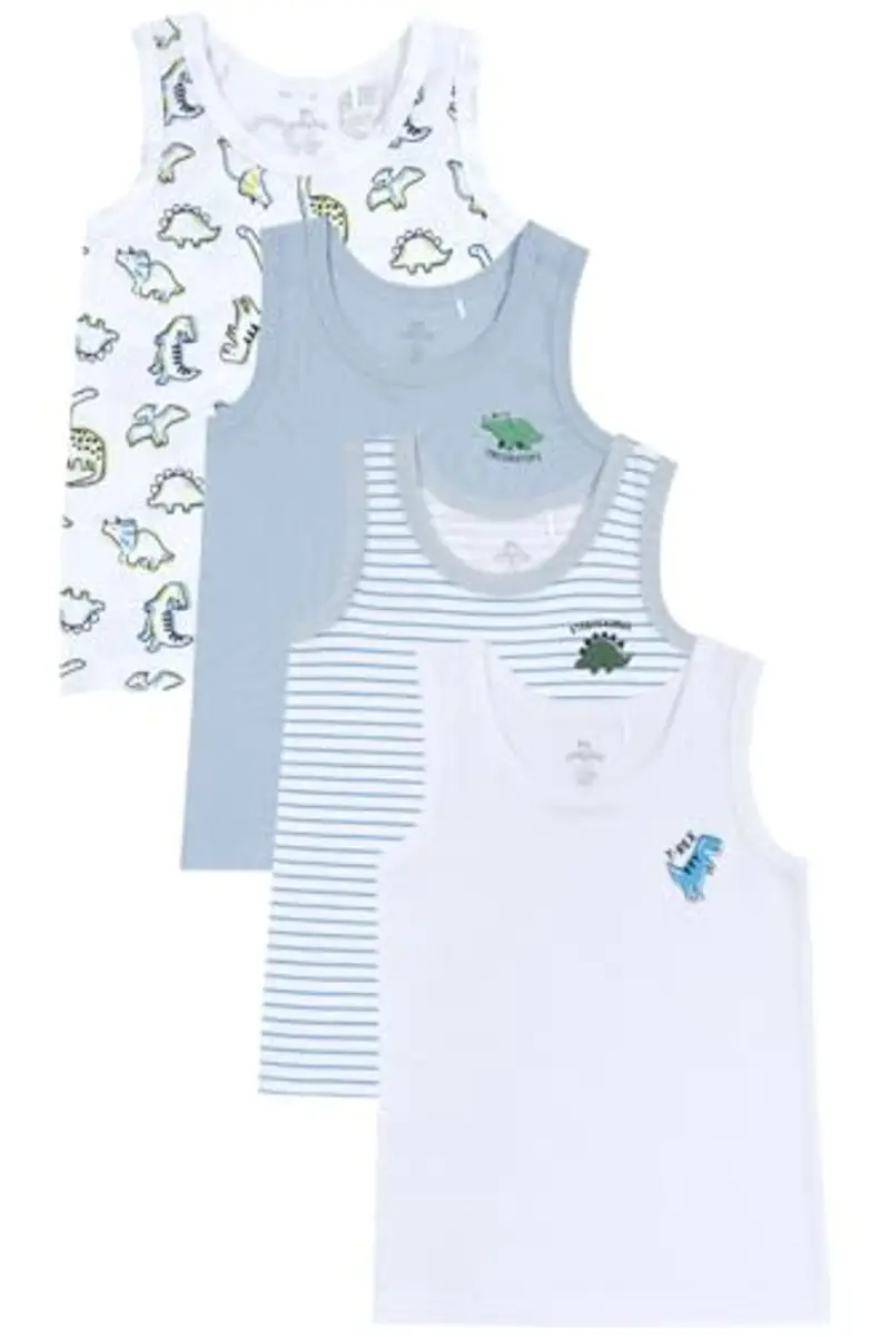 Chicco, Canottiere Bambino e Bambina, Confezione da 4, 100% Cotone, Abbigliamento Bambino e Bambina, Designed in Italy