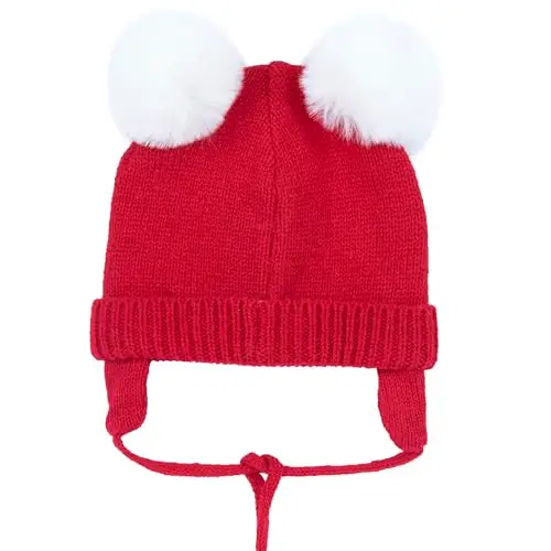 Chicco, Cappello Neonato e Neonata, Caldo, Comodo e Morbido, con Laccetti e PON PON, Abbigliamento Bambino e Bambina miniatura 2