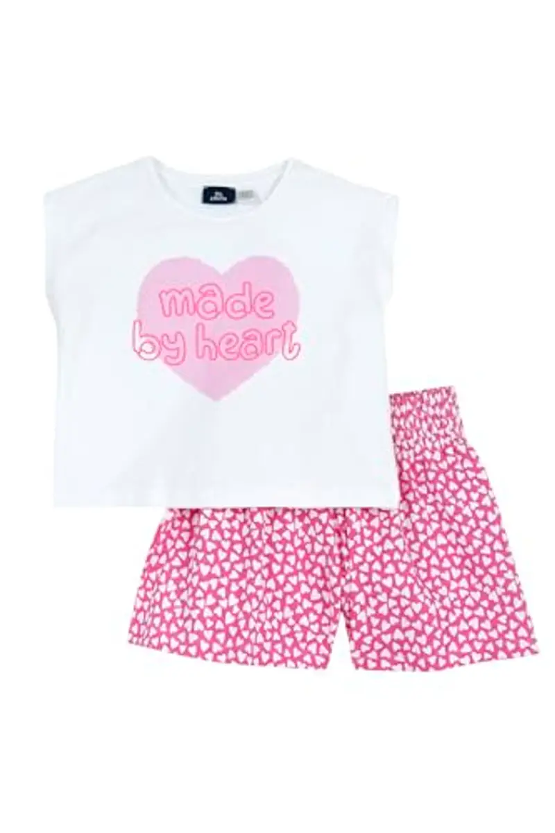 CHICCO Completo Bambina Maglietta Pantaloncini Cotone