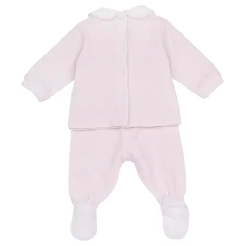 Chicco, Completo Neonata con Maglietta e Ghettine, in Morbida Ciniglia, Abbigliamento Bambina 0 miniatura 2