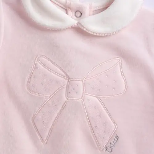 Chicco, Completo Neonata con Maglietta e Ghettine, in Morbida Ciniglia, Abbigliamento Bambina 0 miniatura 3