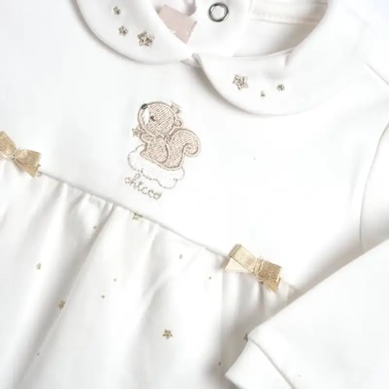 Chicco Coprifasce E Ghettina In Ciniglia, Pigiamino per bambino e neonato Unisex - Bimbi 0-24, Bianco (2) miniatura 3