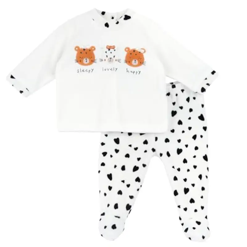 Chicco Coprifasce E Ghettina In Ciniglia, Pigiamino per bambino e neonato Unisex - Bimbi 0-24, Bianco (4)