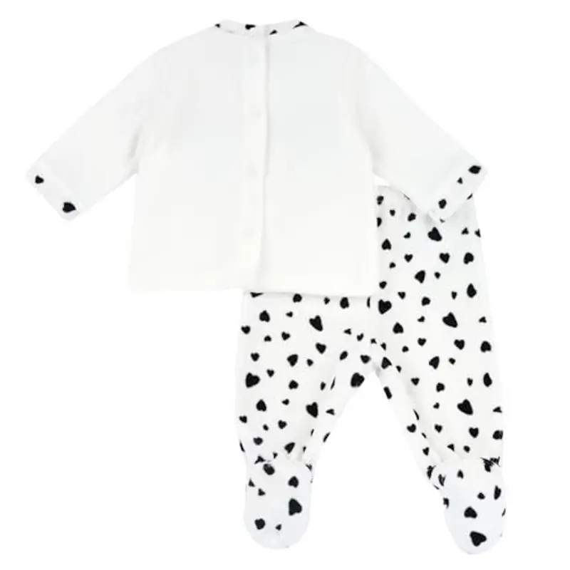 Chicco Coprifasce E Ghettina In Ciniglia, Pigiamino per bambino e neonato Unisex - Bimbi 0-24, Bianco (4) miniatura 2