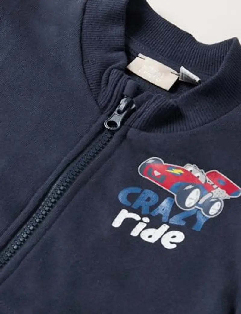 Chicco Felpa con Zip, Felpa Bimbo 0-24, Blu (3), 12 Mesi miniatura 2