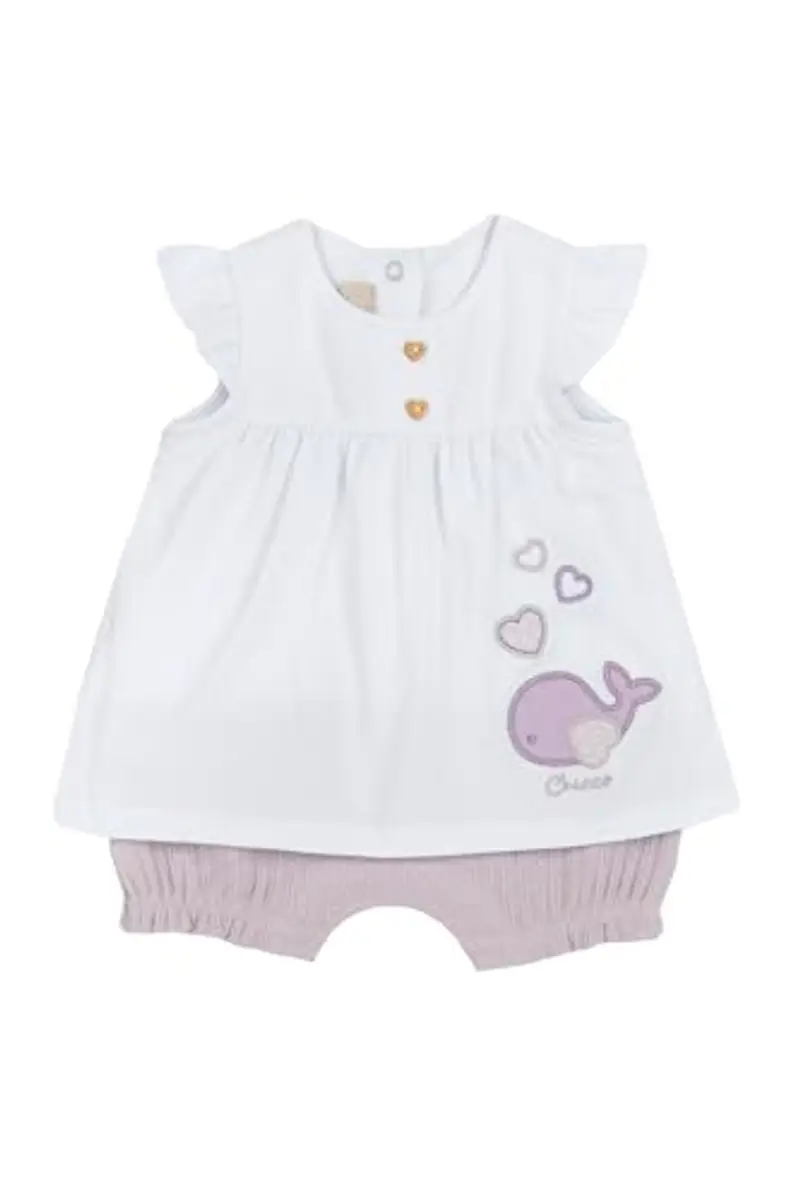 Chicco, Pagliaccetto Neonata, con Comoda Apertura sulla Schiena e a Patello, Designed in Italy, Abbigliamento Neonata 0-24 Mesi, Idee Regalo Nascita