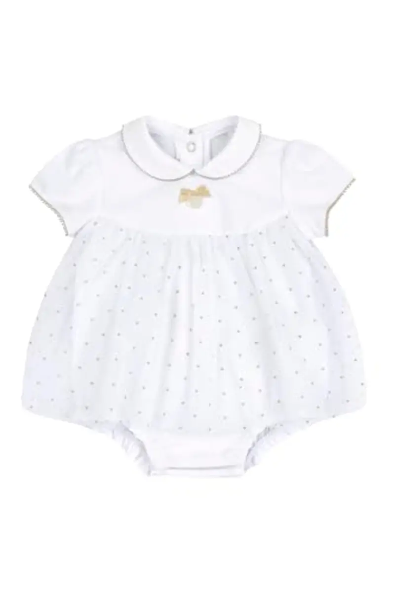 Chicco, Pagliaccetto Neonata, Elegante, In Morbido Cotone, con Comoda Apertura sulla Schiena e a Patello, Designed in Italy, Abbigliamento Neonata 0-24 Mesi