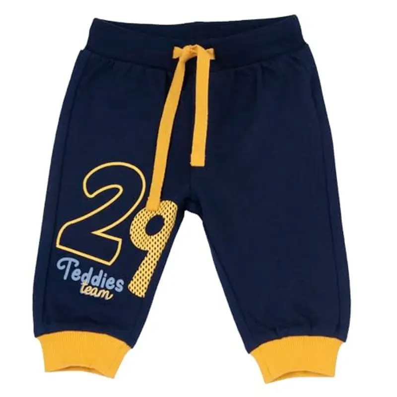 Chicco Pantaloni della Tuta, Pantaloni Bimbo 0-24, Blu (2), 12 Mesi