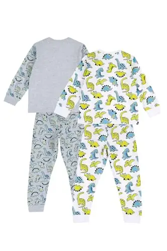 Chicco, Pigiama Bambino e Bambina, Confezione da 2 Pezzi, Pigiama Lungo in Cotone Leggermente Felpato, Abbigliamento miniatura 2