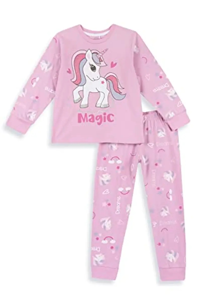 Chicco, Pigiama Lungo con Unicorno in Cotone Leggero, Pigiama Bambina, Abbigliamento Bambina, Designed in Italy