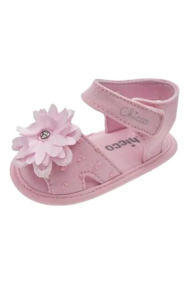 Chicco, Sandali Neonata, Sandali Eleganti Bambina, con Comoda Chiusura a Strappo, Scarpe Bambina 0-24 Mesi, Designed in Italy