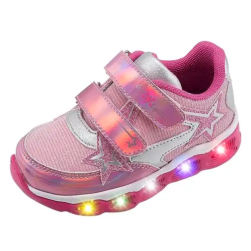 Chicco, Scarpe con Luci, Sneaker Bambina, con Comoda Chiusura con Doppio Strappo, Comode, Flessibili e Traspiranti,
