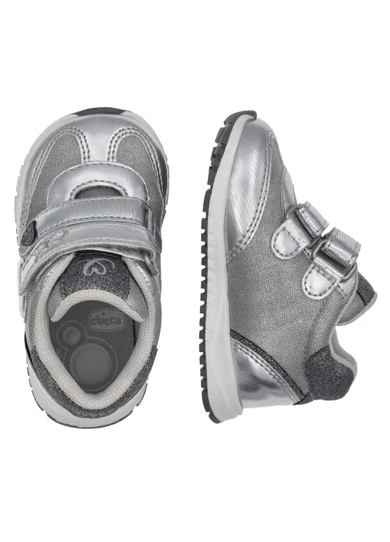 Scarpe Grigie Per Bambina, Beige miniatura 3