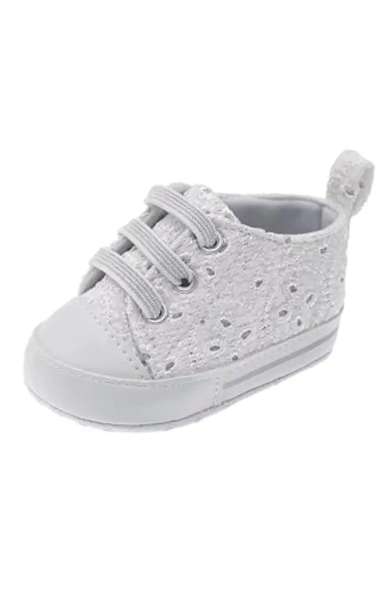 Chicco, Scarpe Neonata, Sneaker Neonata, con Comode Stringhe Elasticizzate, Scarpe Bambina 0