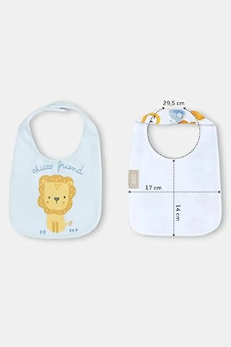 Chicco, Set Bavaglie in Morbido Cotone, Bavaglie Neonato e Neonata, Designed in Italy miniatura 2